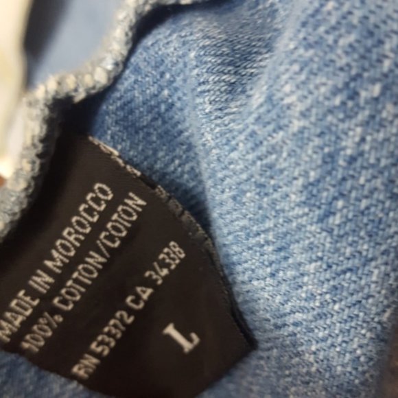 VTG French Connection Jean Jacket Vintage silver buttons Light Wash Classic - Picture 5 of 7